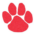 Glitter Red Paw Print Temporary Tattoo